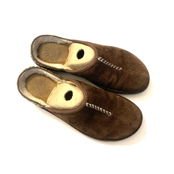 UGG Kohala Women's Brown
Suede Leather Clog Mules Slip-On Shoes - Picture 2 of 7